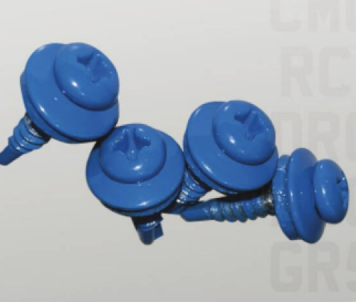 Blue Number Plate Screws