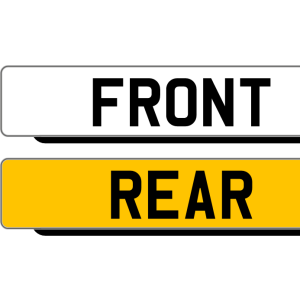 Standard Lipped Number Plates 