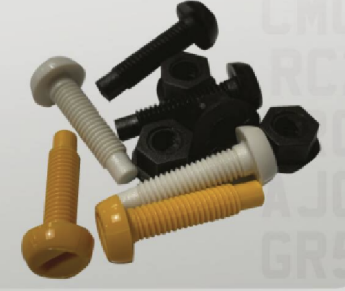 Assorted Coloured plastic number plate bolts 