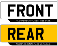 Standard lipped number plates