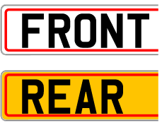 Standard Number Plate with border
