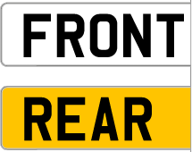 Standard UK Number Plates